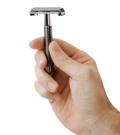 Бритвенный станок T - образный Rebel Barber Compact Midnight Black (Бабочка)