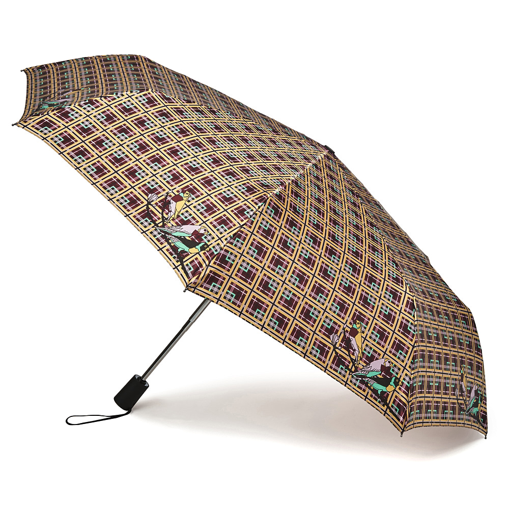 Зонт женский автомат Henry Backer Q2105 CheckYellow (Желтая клетка)