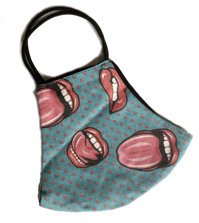 Защитная маска многоразовая "Губки" женская