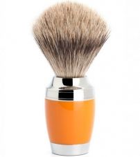 Помазок MUEHLE STYLO, барсучий ворс категории Fine, смола, цвет карамели