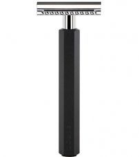 Т-образная бритва MUEHLE HEXAGON, анодированный алюминий, графит, closed comb