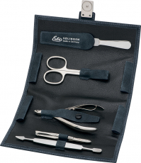 Маникюрный набор, 5пр. Футляр: натур.кожа, цвет зеленый Erbe 9498ER