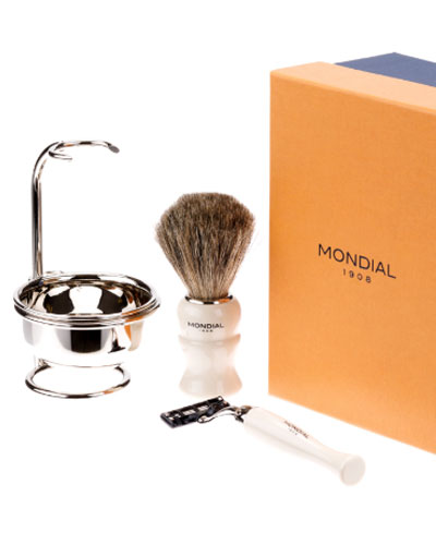 Бритвенный набор: станок, помазок, подставка и чаша MONDIAL M-1181