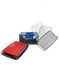 Визитница TRU VIRTU PEARL, красного цвета, 104x67x17 мм