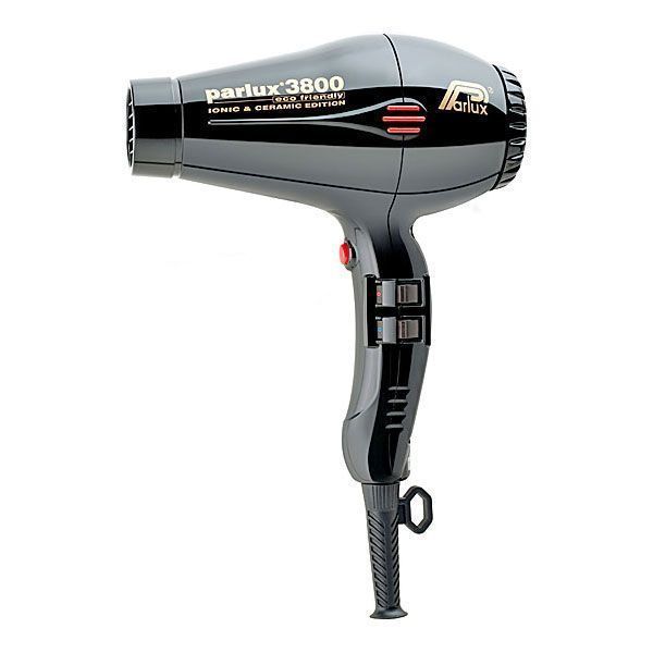 Фен PARLUX 3800 Ceramic+Ionic черный, 2100Вт, ионизация, 2 насадки