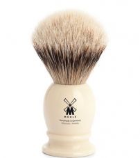 Помазок MUEHLE CLASSIC, барсучий ворс высшей категории Silvertip, смола, цвет слоновой кости, размер M