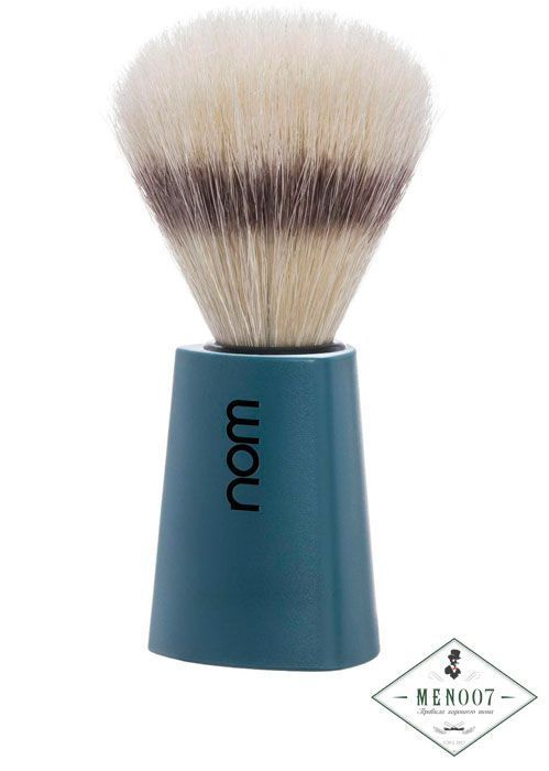 Помазок NOM CARL, щетина кабана, голубой пластик