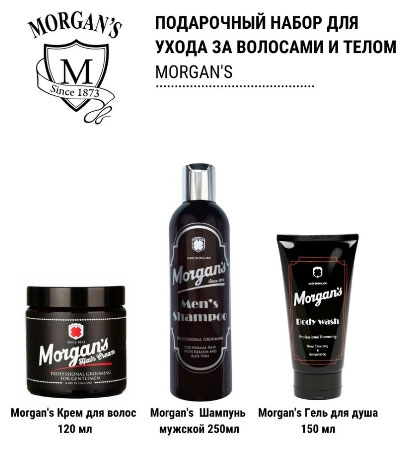 Подарочный набор для ухода за волосами и телом Morgan's Gentleman’s