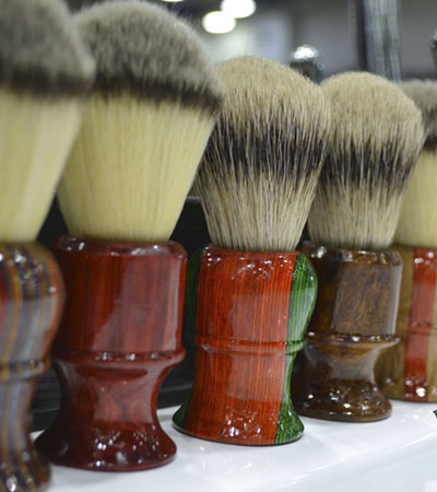 Помазок для бритья Барсучий ворс Metzger Olive/Orange wood Sb-11251