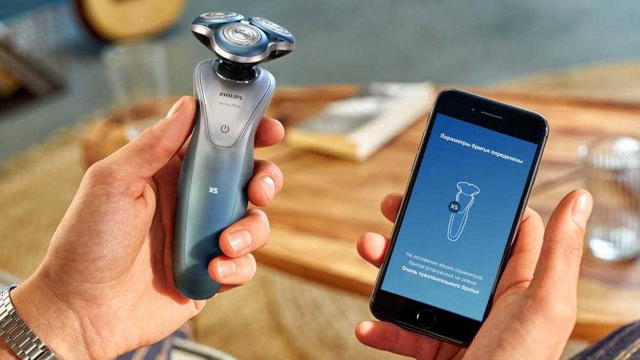 Электробритва PHILIPS Series 7000 S7910/16, серый и голубой