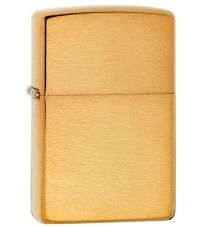 Зажигалка ZIPPO Armor™ с покрытием Brushed Brass, латунь/сталь, золотистая, матовая, 36х12х56 мм