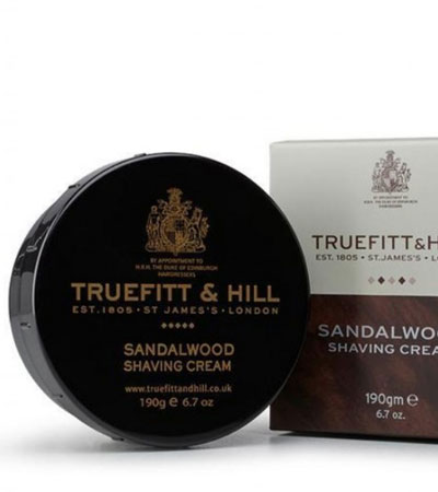 Крем для бритья в банке Truefitt & Hill Sandalwood -190г.