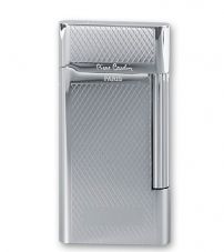 Зажигалка "Pierre Cardin" газовая кремниевая, сплав цинка, серебро с насечкой, 3,5х0,9х6,9 см