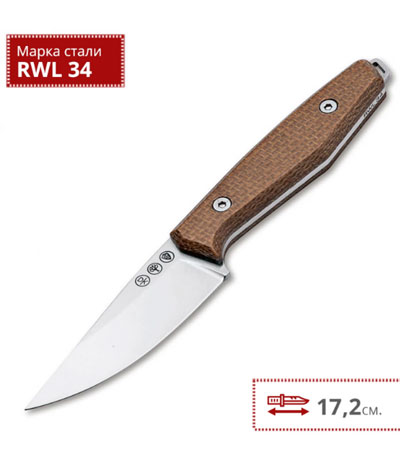 НОЖ BOKER 120502 DAILY KNIVES AK1 DROPPOINT MUSTARD