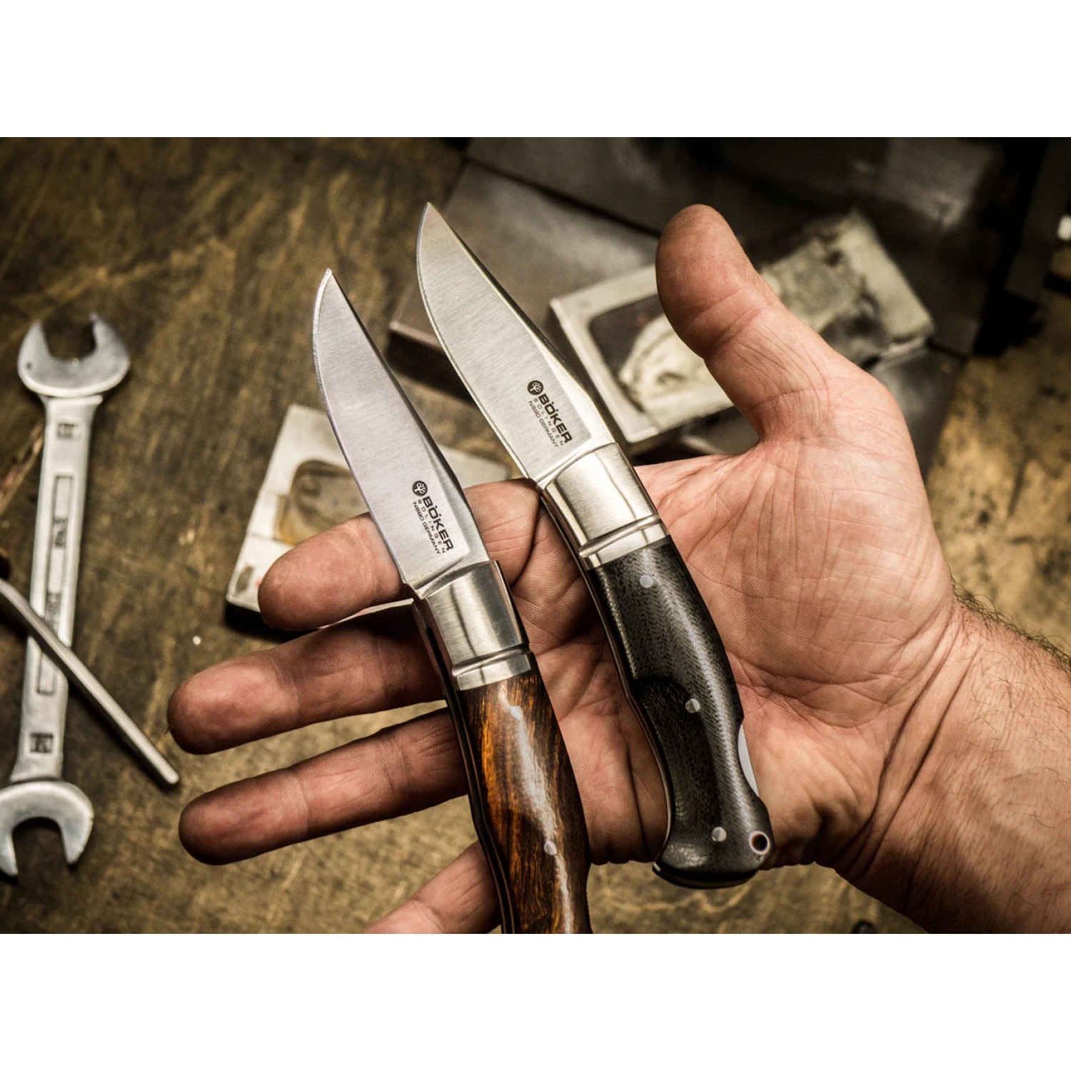 Нож BOKER BOXER MICARTA BK111028