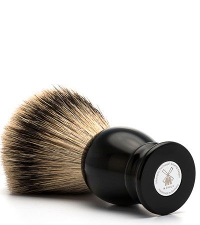 Помазок MUEHLE CLASSIC, барсучий ворс высшей категории Silvertip, черная смола, размер S