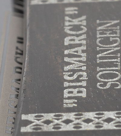 Опасная бритва DOVO 26830 ручка - эбеновое дерево, 6/8", 1/1, с инкрустацией цвета серебра