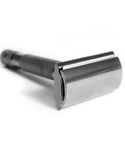 Т-образная бритва Rockwell 2C, темный хром