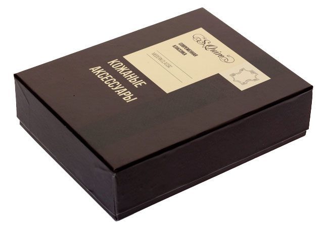 Ключница S.Quire, натуральная воловья кожа, коричневый, гладкая, 11,4x7,5 см