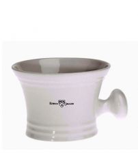 Чаша для бритья Edwin Jagger с ручкой белый фарфор  EJRN4