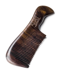 Расческа с ручкой из черного сандалового дерева KURT К-50046 185мм.