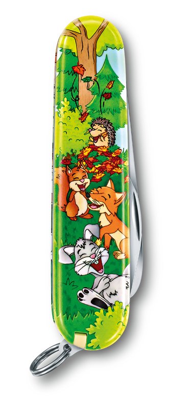 Набор для детей VICTORINOX "Кролик": перочинный нож 84 мм, шнурок на шею, книга-раскраска