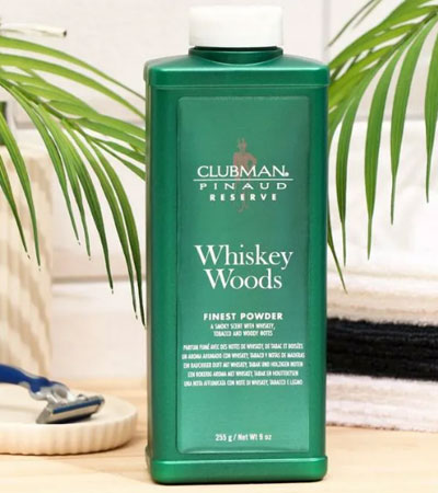 Универсальный тальк с ароматом виски и дерева Clubman Pinoud -255 г.