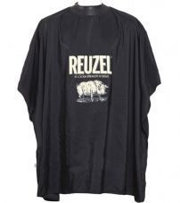 Пеньюар Reuzel черный с резиновым воротником Salon Super Cape