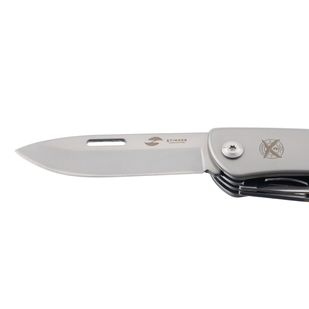 Нож перочинный Stinger, 103 мм, 10 функций,в картонной коробке