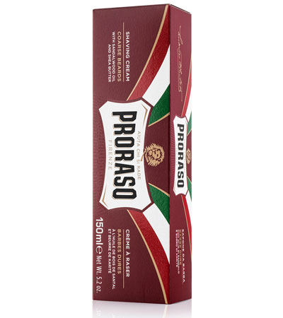 Крем для бритья Proraso питательный с маслом сандала и маслом ши -150мл.