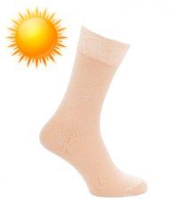 Носки мужские SAPHIR, бежевые, хлопок (48%), микромодал (47%), лайкра (5%).