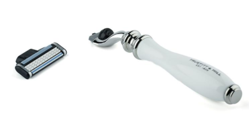 Станок для бритья Mach-3 Truefitt & Hill (Фарфор с хромом / Wellington)