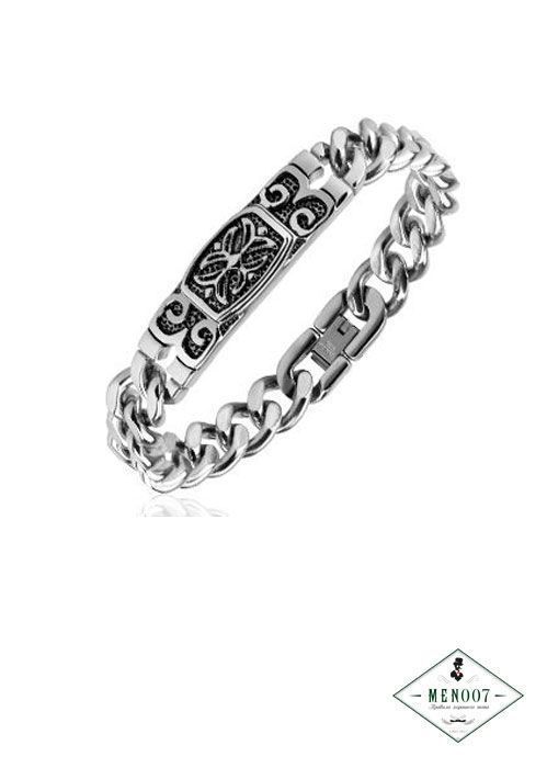 Браслет с кельтским крестом и орнаментом на вставке Spikes