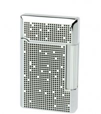 Зажигалка "Pierre Cardin" газовая кремниевая, сплав цинка, покрытие хром с грав3,7х1,1х6 см