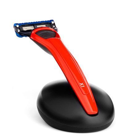 Набор Bolin Webb X1, бритва X1 красная, подставка черная, дорожный чехол