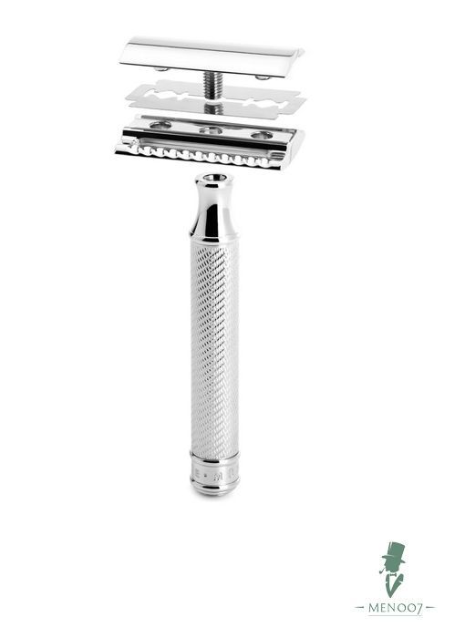 Т-образная бритва R89 MUEHLE TRADITIONAL, хром, closed comb