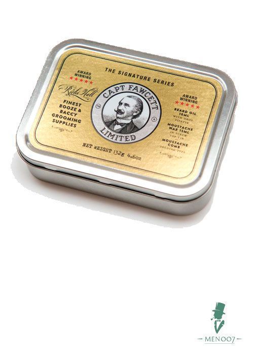 Подарочный набор для бороды и усов Captain Fawcett Ricki Hall Booze & Baccy Grooming Survival Kit