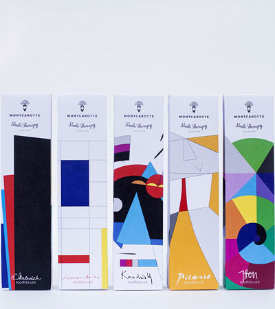 Подарочный набор зубных щеток Monrcarrote "Абстракционистов" 12