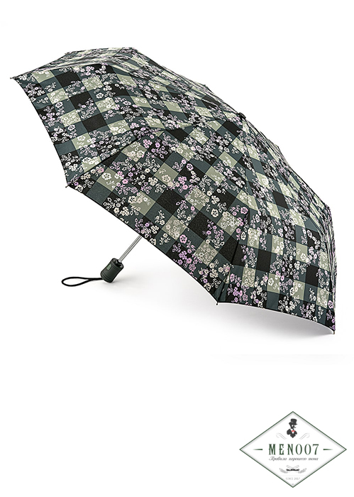 Зонт женский автомат Fulton L346-3539 GinghamDitsy (Ситцевые цветы)