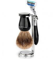 Набор для бритья, черная смола Mach 3 Edwin Jagger S81M716CR