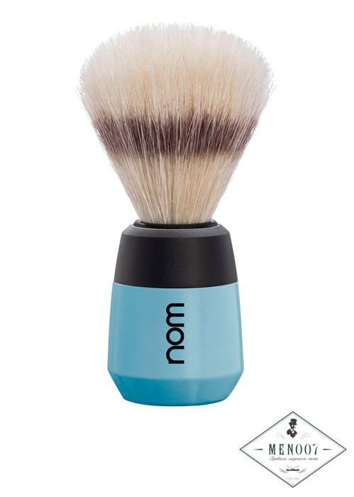 Помазок NOM,NOM MAX щетина кабана, голубой пластик