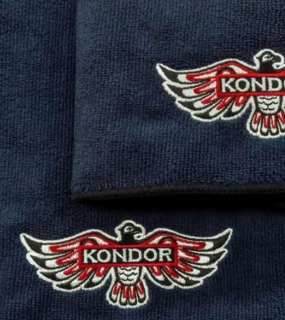 Полотенце для лица и рук из микрофибры Kondor - 45 х 90 см Чёрное