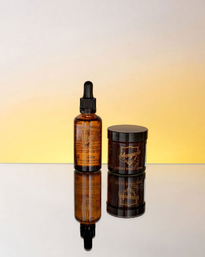 Подарочный премиальный набор масло + крем для бороды и усов Morgan's Beard Gift Set
