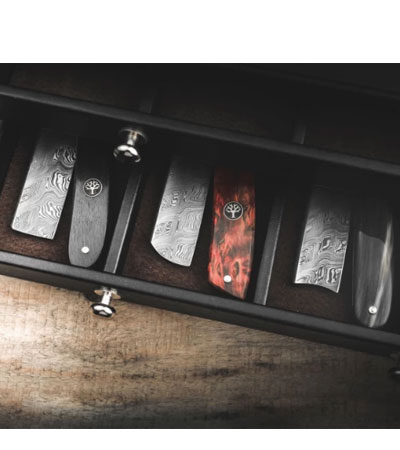 Опасная Бритва BOKER DAMASCUS EBONY 6/8 BK140609DAM