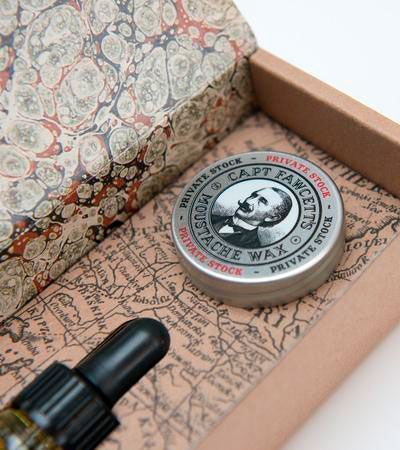 ПОДАРОЧНЫЙ НАБОР ДЛЯ БОРОДЫ и усов Captain Fawcett Private Stock Beard Oil & Moustache Wax Gift Set