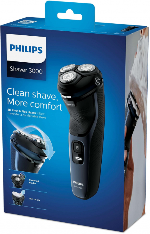 Электробритва PHILIPS S3134/51, черный