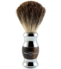 Помазок темно-коричневая смола, барсучий ворс Edwin Jagger Shave Brush