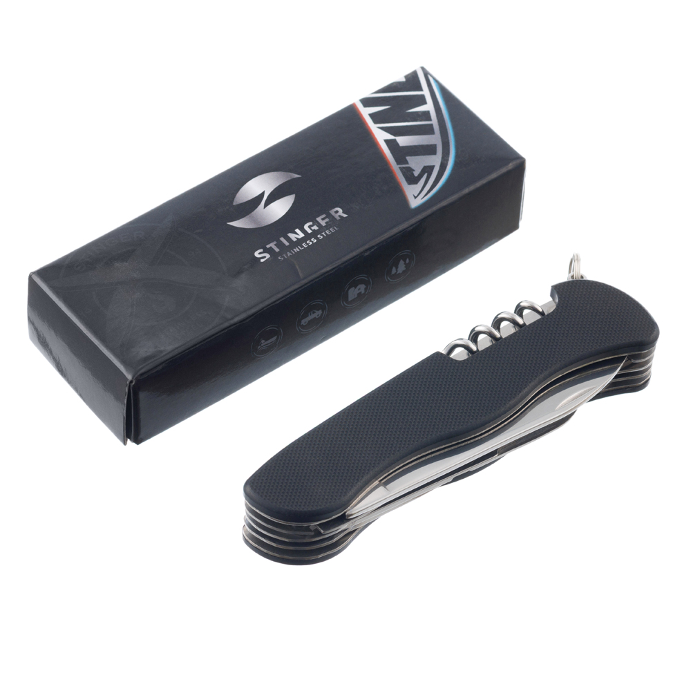 Нож перочинный STINGER FK-K9007G10-BLACK