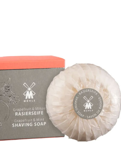 Твердое мыло для бритья MUEHLE, Грейпфрут и Мята, 65 гр