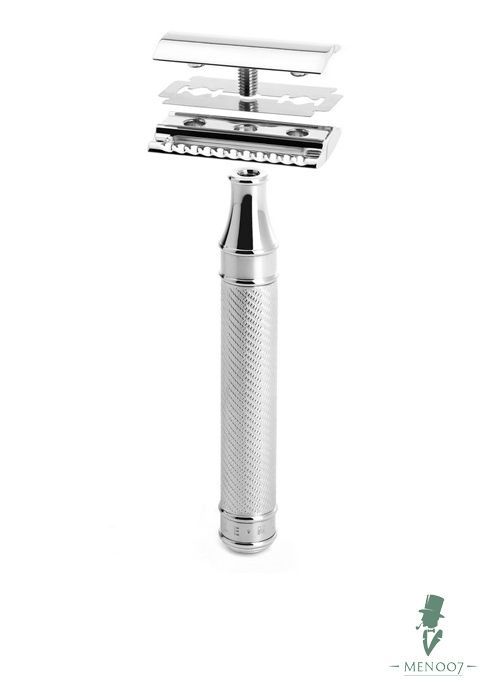 Т-образная бритва R 89 MUEHLE TRADITIONAL, c удлиненной ручкой, хром, closed comb GRANDE